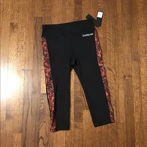 Bebe capri spandex athletic tights